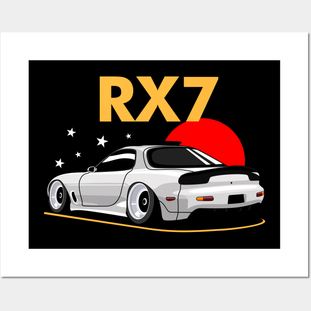 RX7 JDM stancenation Style Wall Art by masjestudio